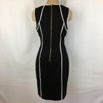 Boston Proper Black & White Contrasting Stitch Sleeveless Dress 8 Photo 3