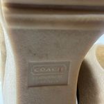 Coach  KATARA ANCLE RARE CAMEL SUEDE Brown Faux Fur Wedge Boots Photo 9