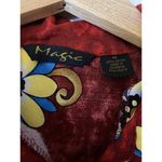 Magic Vintage red floral pajama set size Medium sleepwear sleeveless elastic waist Photo 3