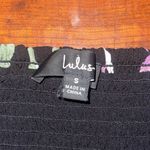 Lulus  Super Bloom Black Floral Print Strapless Tube Top size small Photo 2