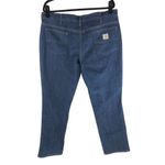 Carhartt Womens Jeans Relaxed Fit Dark Wash Stretch 14 Photo 1