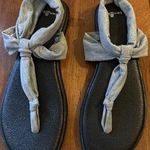 Sanuk Yoga Sling Ella Sandals Women’s Size US 10 Gray & Black Fabric Comfort Photo 0