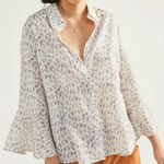 Anthropologie NWT  Sunday in Brooklyn Lavender Print Button Down - Size S Photo 0