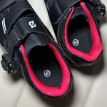 Peloton  Cycling Shoes Black Red Adjustable Strap & Ratchet Spin Shoes Photo 7