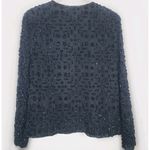 Vtg ‎ 80s Niteline Black Silk Beaded Womens Evening Floral Party Formal Jacket Size L Photo 3