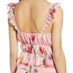 Leith Pink Sparkle Floral Chiffon Cropped Tank Top size 4X New with Tags Photo 7