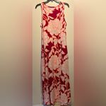 Soft Surroundings - Santiago Song Red Orange Floral Maxi Dress Beach- Size M Photo 2