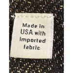 Veronica Beard  Stila Metallic Pants‎ NEW Black Gold Crop Straight Leg Trousers 2 Photo 6