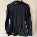 Under Armour  Women's ColdGear Black Fitted Mock Neck Pullover Photo 1