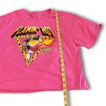 Mad Engine NWT Pink Flamin’ Hot Cheetos T-Shirt Crop Top Babydoll Tee New Chester Cheetah Photo 6