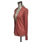 Ann Taylor Linen Cardigan Sweater Womens Pink Barbie Preppy Casual Modest XS Photo 1