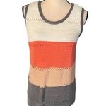 Multicolored Knitted Vest Size M Orange Size M Photo 0