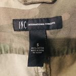INC International Concepts Studded Camo Field Drawstring Jacket Womens Small Tan Photo 9