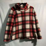 Style & Co  Petite Plaid Cowlneck Sherpa Pullover size small Photo 0
