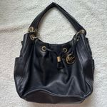 Michael Kors Black Leather LUDLOW Hobo Bag Shoulder Purse Drawstring Photo 0