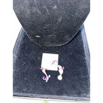 Betsey Johnson  Pink Crystal fish necklace And Earrings (A75) Photo 9