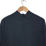 Billie the Label Jade High Neck Top Black Long Sleeve Blouse Quiet Luxury NWT Size M Photo 3