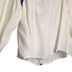 Line and Dot New  Womens Medium Embroidered Lace Off Shoulder Peasant Boho White Photo 7