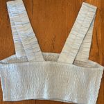 Rachel Parcell  Blue Smocked Bustier Tank Top Photo 1