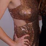 Lulus Gold Sparkly  Dress Photo 1