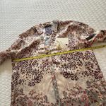 Johnny Was  Jungle Paisley Button Up Blouse Shirt Top Sz M Medium Multi Color Photo 3