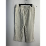 Talbots Womans Signature Boot Size 14 Ivory Pants Casual Wide Leg Photo 1