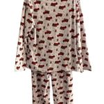 Disney Mickey Mouse twopiece flannel pajama sleepwear set women’s XL Christmas  Photo 1