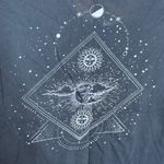 Obsessive Love NWOT  Black Crop Top with Sun Moon Starts Design Tee Size Medium Photo 3