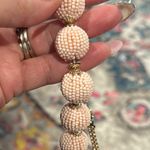 BaubleBar BLUSH PINK GLASS BAUBLE SEED BEADS GOLDTONE CHUNKY STATEMENT NECKLACE Photo 3