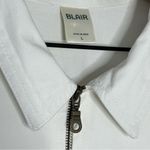 Blair Vintage Chore Coat White Sz L Embroidered Lady Bugs Floral Grandma Cottage Photo 5