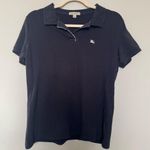 Burberry Navy Short Sleeve Polo Photo 0