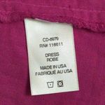 Anthropologie AMADI Anthro Pink Puff Short Sleeve V Neck Lace Up Front Casual Dress Sheath XS Photo 6