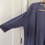 Anne Klein  periwinkle purple high low split light weight cardigan in size Large Photo 1