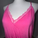 Victoria's Secret Victoria’s Secret Pink Lace Trim Cami Tank Top Size Large Adjustable Straps Photo 1