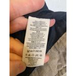 Free People Linen Faux Leather Moto Jacket Zipper Snaps Sz 12 Black Tan Women’s Photo 7