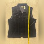 st. john's bay  Velvet Black Zip-Up Vest Photo 3