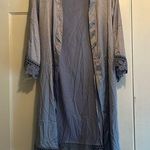 Kennedy Blue  | Basic Light Blue Bridesmaid RobeLace Details One Size Fits Most Photo 0