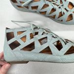 Gentle Souls Gentle Soul Mint Green Leather Lace Up Gladiator Sandals Womens 7 Beachy Summer Photo 1