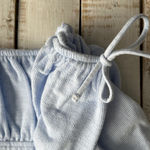 Aerie  Cropped Long Sleeve Shirt Size M Light Blue Photo 1