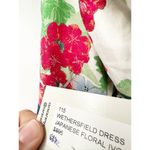 Cara Cara Wethersfield Belted Cotton Poplin Floral Print Tiered Maxi Dress 0 Green Photo 5