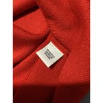 Kenneth Cole  Red Off The Shoulder Knit Long Sleeve Wool Blend Sweater S Photo 5