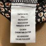 HAVER London size medium animal print top pullover longsleeve snaps at v Photo 5