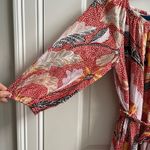 Elizabeth and James  Floral Print Gauze Off Shoulder Mini Dress XS Photo 4