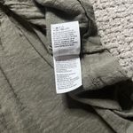 American Eagle  Womens XS Long Sleeve babydoll‎ Blouse Olive Green Open Back Boho Photo 8