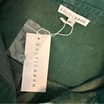 Baltic Born  Jaye washed green button up top NWT Photo 1