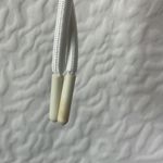 Juicy Couture Sport Pullover Top Sz small white Textured Crop Funnel Neck Photo 3