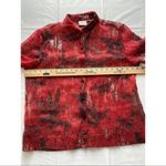 Chico's  Red Floral Women's Top 2 L Large Photo 7