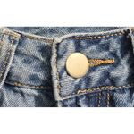 SheIn Ripped Jeans XS Wide Leg High Waist Distressed Denim Blue Casual XSmall Photo 4