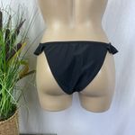 Black & White Bow Trim Bikini Swim Bathing Suit Bottoms NEW S Photo 2