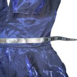 Sherri Hill  Midnight Blue Navy Metallic Fit and Flare Mini Dress 00 Photo 5